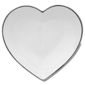 Ceramiczna patera serce 108692