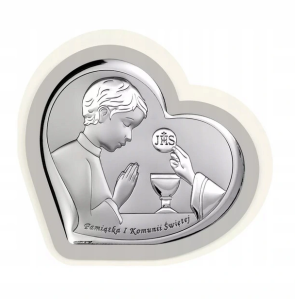 Srebrny Obraz Pamiątka Pierwszej Komunii Świętej 815-0322