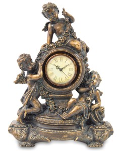 STOJĄCY PAŁACOWY ZEGAR Z AMORKAMI 76177