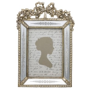 Ramka na zdjęcie srebrno-złota 128512