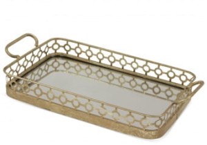 Dekoracyjna taca, stare złoto 112306