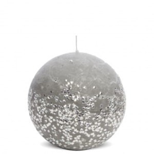 Szara Świeca Kula Glamour Diament 133676