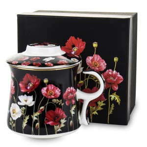 Kubek z zaparzaczem Porcelana Floral Collection 137974