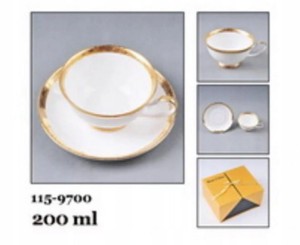 Elegancka FILIŻANKA porcelanowa biała 200 ml
