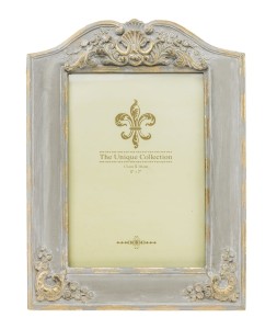 Pałacowa ramka na zdjęcie szary, złota