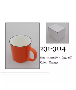 Kubek śniadaniowy pomarańczowy 231-3114