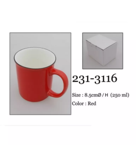 Kubek śniadaniowy czerwony 231-3116 