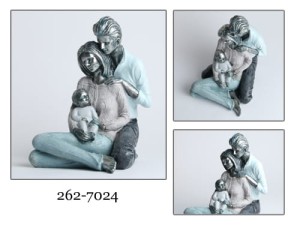 Figura para z dzieckiem zakochani rodzina chłopiec