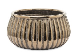 Osłonka na doniczkę w kolorze złotym 133158