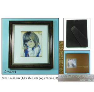 Reprodukcja obraz pozująca dziewczynka dekoracja 167-3024