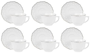Eleganckie filiżanki do kawy herbaty dla 6 osób 716911