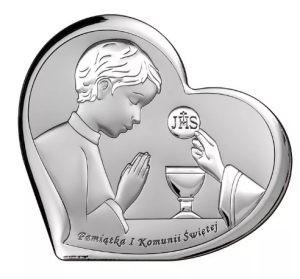 Srebrny Obraz Pamiątka Pierwszej Komunii Świętej 815-0502