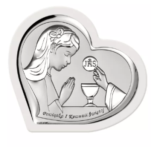 Srebrny Obraz Pamiątka Pierwszej Komunii Świętej 815-0532