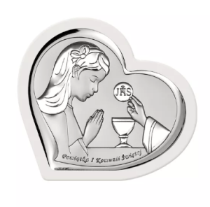 Srebrny Obraz Pamiątka Pierwsza Komunia Święta 815-0789