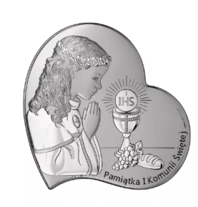 Srebrny Obraz Pamiątka Pierwsza Komunia Święta 815-0796