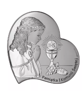 Srebrny Obraz Pamiątka Pierwsza Komunia Święta 815-0798