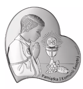 Srebrna Pamiątka Obraz Pierwsza Komunia Święta 815-0801