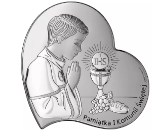 Srebrna Pamiątka Obraz Pierwsza Komunia Święta 815-0802