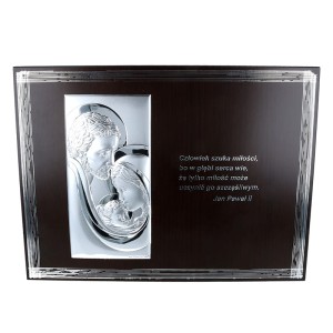 Obraz Święta Rodzina Srebrny Ramka Pamiątka