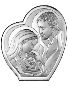 Obraz Święta Rodzina Srebrny Serce Prezent