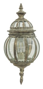 Metalowy lampion latarnia LED wiszący dekoracja