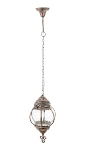 Lampa sufitowa wisząca metalowa dekoracja retro