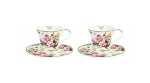 Filiżanki espresso porcelanowe dla 2 osób