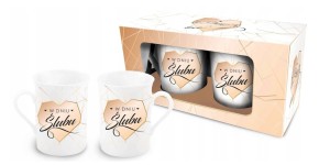 Komplet kubków okolicznościowych na ślub 