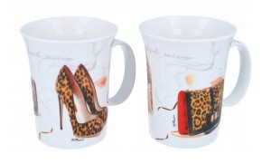 KUBKI do kawy herbaty zestaw 2 szt. porcelana