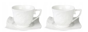 Filiżanki do espresso dla 2 osób porcelana