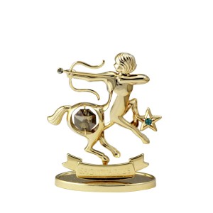 Figurka złota znak zodiaku STRZELEC Swarovski