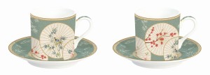 Filiżanki do espresso 2+2 75 ml orientalny wzór