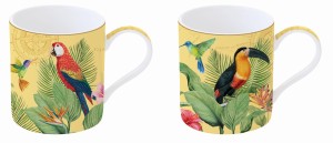 2x Kubek porcelanowy EXOTIC PARADISE 350 ml
