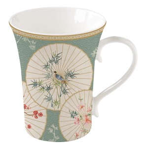 Duży kubek porcelanowy orientalny wzór 360 ml