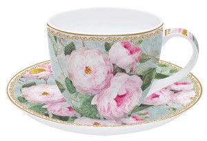 FILIŻANKA SPODEK PORCELANA ROSE IN BLOOM 200 ML