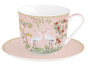 FILIŻANKA SPODEK PORCELANA JORDIN DE REVES 370 ML