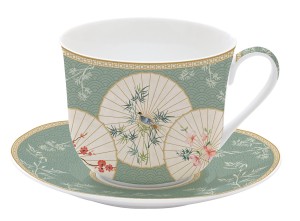 FILIŻANKA SPODEK PORCELANA ORIENTAL DREAMS 370 ML