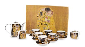 KOMPLET FILIŻANEK 15 EL KAWA HERBATA GUSTAV KLIMT