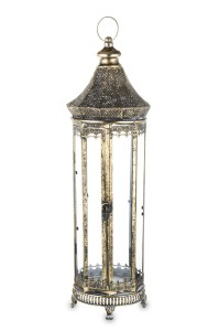 DUŻA LATARNIA METALOWA LAMPION NA PREZENT