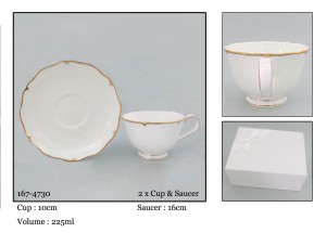 Eleganckie filiżanki do kawy herbaty dla 2 osób