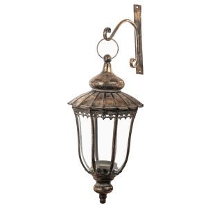 Latarnia metalowa postarzana wisząca lampion retro