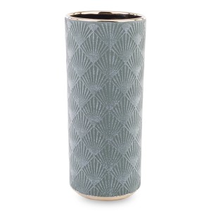 Wazon zielony złoty flakon ceramiczny osłonka