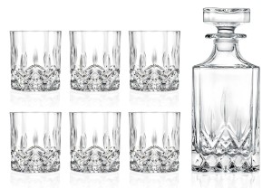 KRYSZTAŁ BOHEMIA OPERA WHISKY SZKLANKI KARAFKA