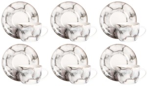 Matte komplet filiżanek 6+6 250 ml kawa herbata