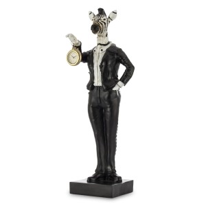 Figurka Pierrot Zebra z Zegarem Dekoracja Prezent
