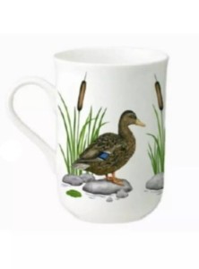 Kubek porcelanowy ,,Ptaki Polski"- Kaczka 300 ml