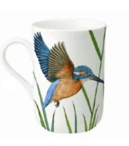 Kubek porcelanowy ,,Ptaki Polski"-Zimorodek 300 ml