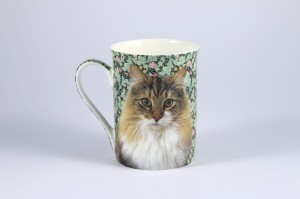 Kubek porcelanowy 350 ml kot szary kociak kotek