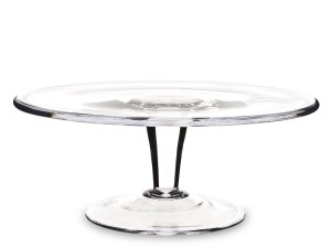 Szklana patera przezroczyste szkło glamour