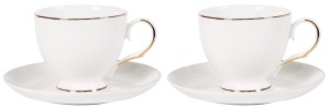 Filiżanki 2+2 komplet ELITA 240 ml na prezent
